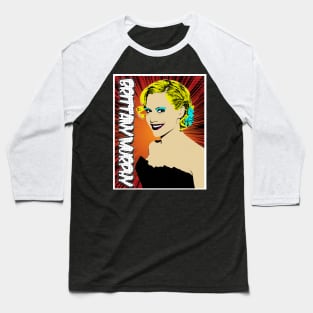 Brittany Murphy Pop Art Design Baseball T-Shirt